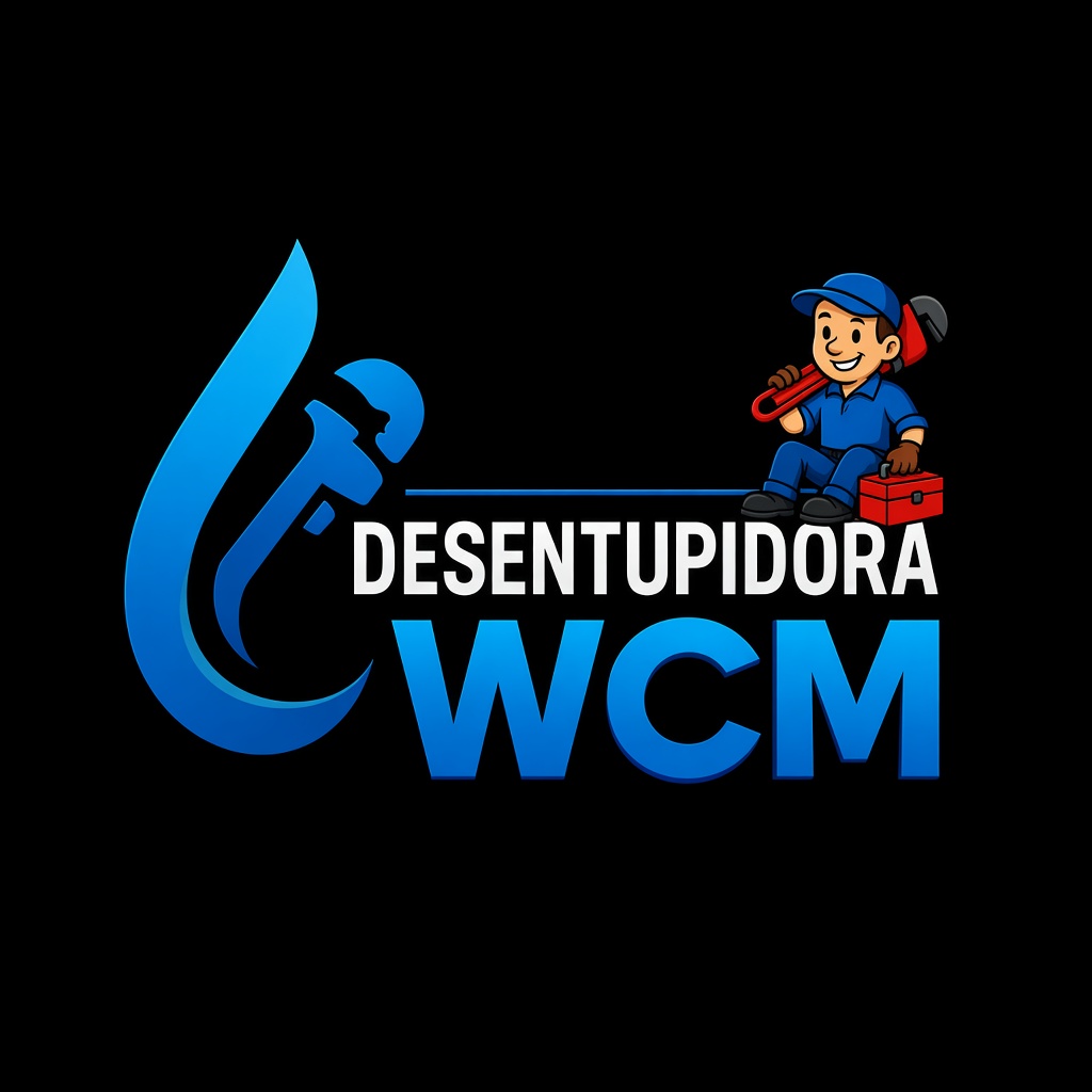 Serviço de desentupimento de esgoto e equipe técnica WCM